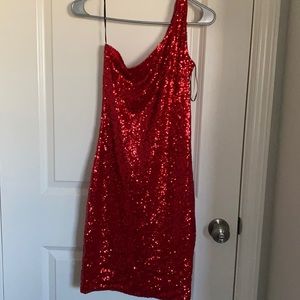 Red Sequin Dress